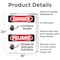 Signmission Electrical Hazard Bilingual Danger Sign, Vinyl Decal, 18in W x 24in L, 2PK OS-2PACK-DS-D-1824-VS-1196 - alternate 3